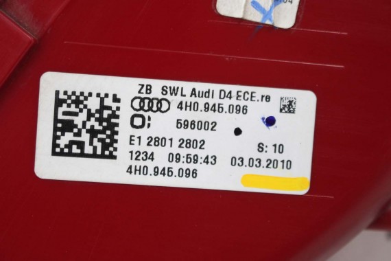 AUDI A8 LAMPY LED TYŁ 4H0945095 4H0945096 4H0945095 4H0945096 lampa tylna D4 4H0945093 4H0945094 4H0945095 4H0945096 4H0945095