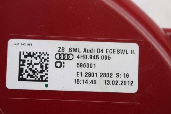 AUDI A8 LAMPY LED TYŁ 4H0945095 4H0945096 4H0945095 4H0945096 lampa tylna D4 4H0 945 093 4H0945093 4H0945094 4H0945095 4H0945096