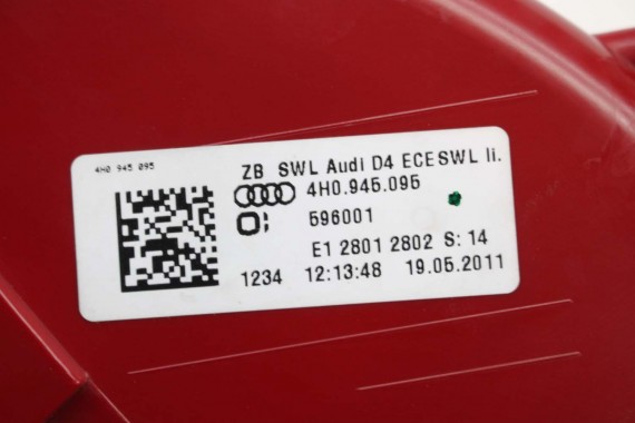 AUDI A8 LAMPY LED TYŁ 4H0945095 4H0945096 4H0945095 4H0945096 lampa tylna D4 4H0945093 4H0945094 4H0945095 4H0945096 4H0945095