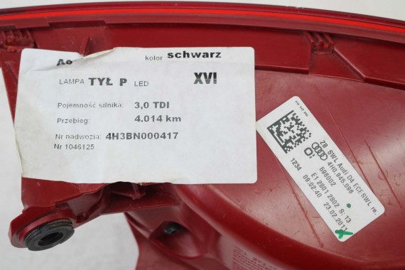 AUDI A8 LAMPY LED TYŁ 4H0945095 4H0945096 4H0945095 4H0945096 lampa tylna D4 4H0945093 4H0945094 4H0945095 4H0945096 4H0945095