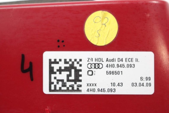 AUDI A8 LAMPY LED TYŁ 4H0945095 4H0945093 4H0945094 4H0945095 lampa tylna D4 4H0945093 4H0945093 4H0945094 4H0945095 4H0945095