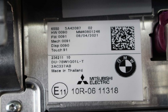 BMW X4 G02 MONITOR EKRAN LCD WYŚWIETLACZ 5A42087 12.3 LCi 65505A42087 NAVI-GPS-TV NAVIGATION DISPLAY X3 5A42087 5A42087 5A42087