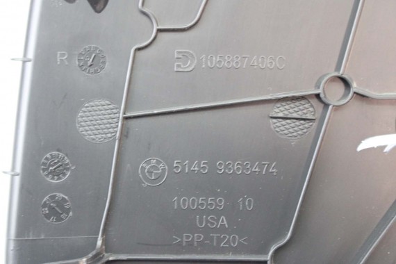 BMW X4 X3 ZAŚLEPKA WYKOŃCZENIE KONSOLI 9363473 9363474 NAKŁADKA 9363473 51459363473 51459363474 6817878 6817876 6817903 G02 L+P