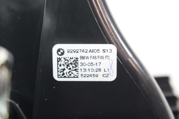 BMW X1 F48 WLOT 9335205 9292742 KRATKA WLOTU 9335205 WYKOŃCZENIE TUNELU ŚRODKOWEGO TUNELU 5119335205 9292742 64229292742