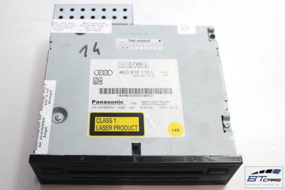 AUDI A4 A5 A6 A8 Q5 Q7 ZMIENIARKA CD 4E0910110L 4E0035110A mp3 4E0910110L 4E0035110A 4E0910110 4E0035110 4E0910110L 4E0035110A