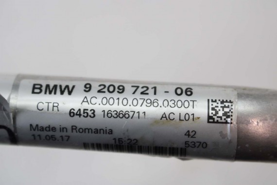 BMW X1 F48 RURKA KLIMATYZACJI 9209721 64539209721 WĄŻ PRZEWÓD KLIMY X2 F39 F45 F46 MINI F54 F55 F56 F57 F60 6453 9209721 9209721
