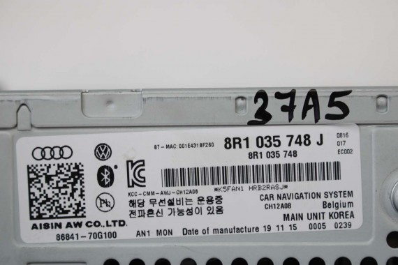 AUDI A4 A5 Q5 FL CZYTNIK MMI 8R1035748J 3G+ SD 8R1 035 748 J DVD HIGH MULTIMEDIA 8K 8T 8R LIFT B8 8R1035748 8R1035748J 8R1035748
