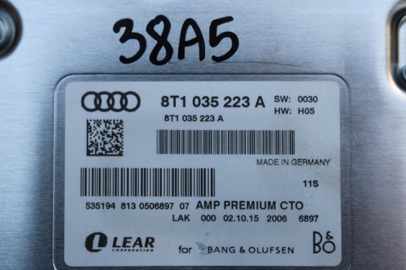 AUDI A5 SPORTBACK GŁOŚNIKI BANG & OLUFSEN 8T8 8T 8T1035223A 8K0035411A 8T0035415B 8T0035416 8T0035397A 8K9035382A 8K9035709