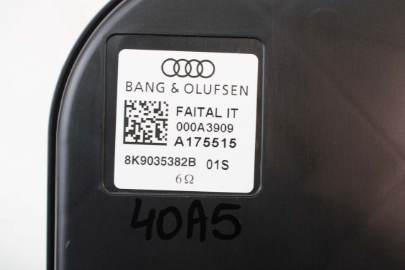 AUDI A5 SPORTBACK GŁOŚNIKI BANG & OLUFSEN 8T8 8T 8T1035223A 8K0035411A 8T0035415B 8T0035416 8T0035397A 8K9035382A 8K9035709