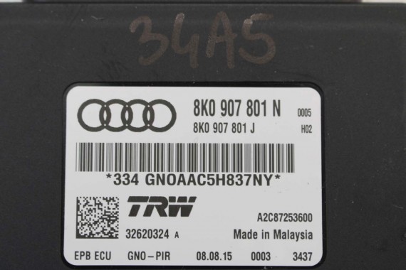 AUDI A4 A5 Q5 MODUŁ STEROWNIK HAMULCA EPB 8K0907801N 8K0907801J 8K0 907 801 PARKOWANIA 8K 8T 8K0907801M 8K0907801P FL 8K0907801N