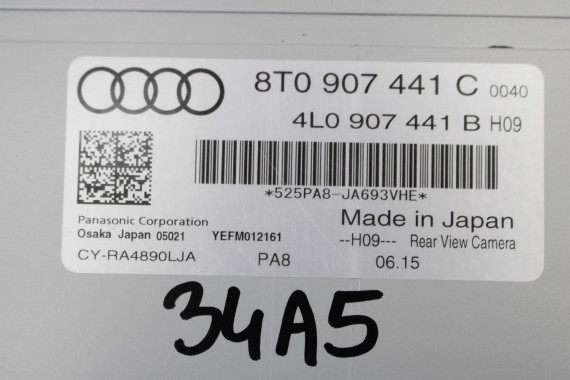 AUDI A4 A5 Q5 KAMERA COFANIA 8T0907441C 5N0827566AA + MODUŁ STEROWNIK 4L0907441B 8R0907441A 4L0910441D 8F0907441 8K 8T0907441C