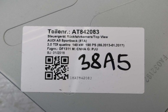 AUDI A4 A5 Q5 KAMERA COFANIA 8T0907441C 5N0827566AA + MODUŁ STEROWNIK 4L0907441B 8R0907441A 4L0910441D 8F0907441 8K 8T0907441C