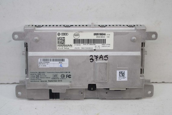 AUDI A4 A5 Q5 A6 Q7 MONITOR LCD MMI 8R0919604A 8R0 919 604 ekran wyświetlacz 8R0919604 8F0919604 4F0919604 8R0919604A 8R0919604