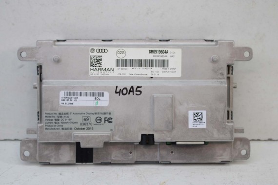 AUDI A4 A5 Q5 A6 Q7 MONITOR LCD MMI 8R0919604A 8R0 919 604 ekran wyświetlacz 8R0919604 8F0919604 4F0919604 8R0919604A 8R0919604