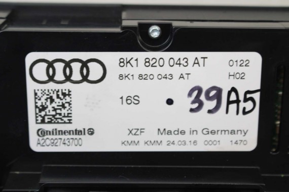 AUDI A4 A5 Q5 PANEL KLIMATYZACJI 8K1820043AT moduł sterownik nawiewu klimy 8K1 820 043 AT 8K 8T 8R LIFT 8K1820043AB 8K1820043AT