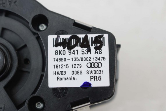 AUDI A4 A5 Q5 PRZEŁĄCZNIK ŚWIATEŁ 8K0941531AS WŁĄCZNIK  8K0 941 531 AS 8K0941531AA 8K0941531AL 8K0941531G FL LIFT 8K B8 8T 8R
