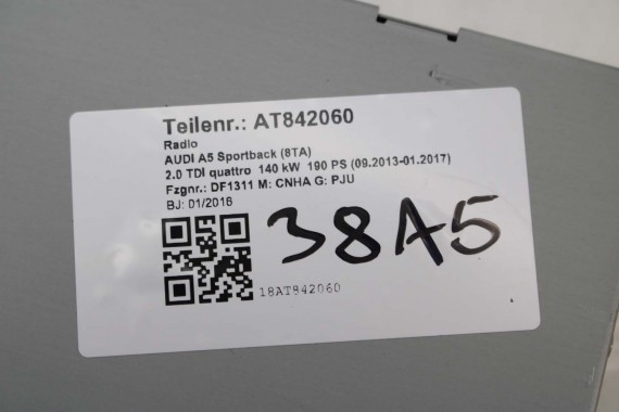 AUDI A4 A5 A6 A7 Q5 TUNER RADIO MMI 4G1035053J 4G1 035 053 J UNIT 3G+ HIGH 4G1035053J 8K 8T LIFT 4G1035053 4G1035053J 4G1035053J