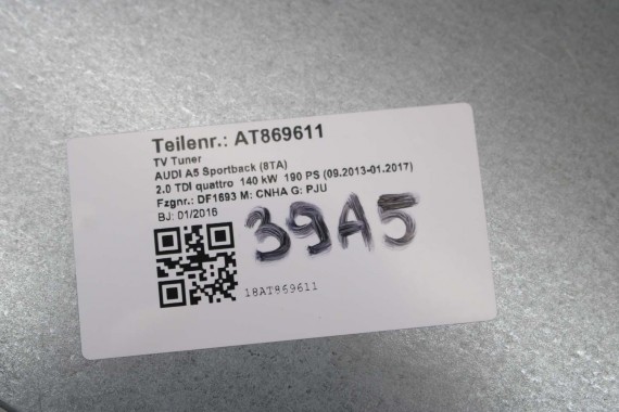 AUDI A4 A5 A6 A8 TUNER TV 3G HYBRID MMI 4H0919129E 4H0 919 129 E 8U 8R 4L 4H0919129E 4H0919129E 4H0919129E 4H0919129E 4H0919129