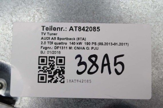 AUDI A4 A5 A6 A8 TUNER TV 3G HYBRID MMI 4H0919129E 4H0 919 129 E 8U 8R 4L 4H0919129E 4H0919129E 4H0919129E 4H0919129E 4H0919129