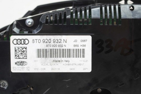 AUDI A5 ZEGAR LICZNIK ZEGARY DIESEL 8T0920932N 8T0 920 932 N prędkościomierz wskaźnik prędkości SPORTACK FL 8T0920932N 8T0920932