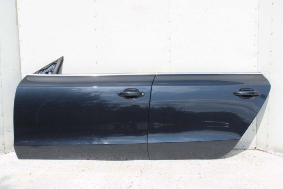 AUDI A5 SPORTBACK DRZWI LEWE PRZÓD + TYŁ STRONA LEWA przednie + tylne 2 sztuki 8T8 Kolor LX5R W1W1 niebieski 8T8831051 8T8833051