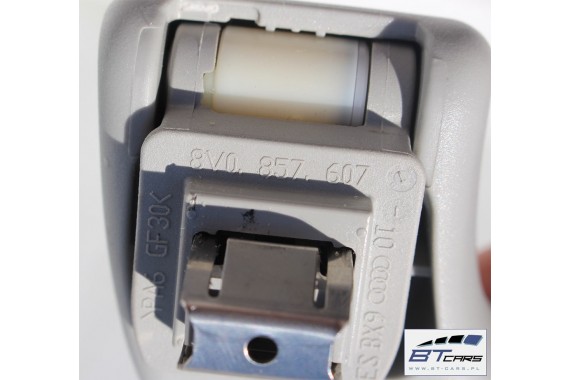 AUDI A3 UCHWYT RĄCZKA PODSUFITKI UCHWYTY RĄCZKI 8V 8V0857608 8V0857607 8V0 857 607 EP5 - kryształowo srebrny 8V0857608 8V0857607