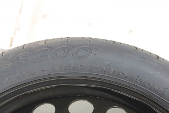 AUDI A4 A5 KOŁO DOJAZDOWE 8K0601027F DOJAZDÓWKA ZAPAS 8K0601027D 4B*19H2 ET29 5x112 HANKOOK S300 125/70/19 100M 8K B8 8T 8F