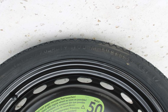 AUDI A4 A5 KOŁO DOJAZDOWE 8K0601027F DOJAZDÓWKA ZAPAS 8K0601027D 4B*19H2 ET29 5x112 CONTINENTAL CST17 125/70/19 100M 8K B8 8T 8F