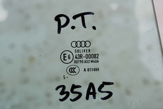 AUDI A5 SPORTBACK SZYBA DRZWI LEWE 8T8845205 tył 8T8 845 205 lewa tylna drzwiowa rok 2015 kolor E6 AS2 8T8 8T8845205A 8T8845205B