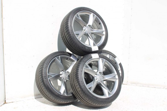 AUDI A4 A5 FELGI 19 cali OPONY KOŁA felga 8T0601025CK 8.5J*19H2 ET32 opona Michelin Pilot Sport 37 255/35/19 96Y lato 8K B8 8T