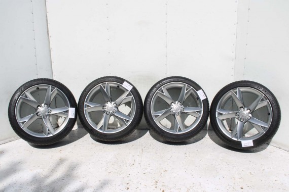 AUDI A4 A5 FELGI 19 cali OPONY KOŁA felga 8T0601025CK 8.5J*19H2 ET32 opona Michelin Pilot Sport 37 255/35/19 96Y lato 8K B8 8T