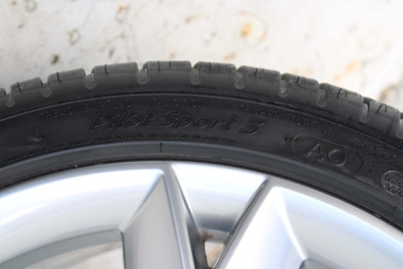 AUDI A4 A5 FELGI 19 cali OPONY KOŁA felga 8T0601025CK 8.5J*19H2 ET32 opona Michelin Pilot Sport 37 255/35/19 96Y lato 8K B8 8T