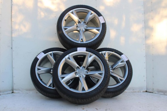 AUDI A4 A5 FELGI 19 cali OPONY KOŁA felga 8T0601025CK 8.5J*19H2 ET32 opona Michelin Pilot Sport 37 255/35/19 96Y lato 8K B8 8T