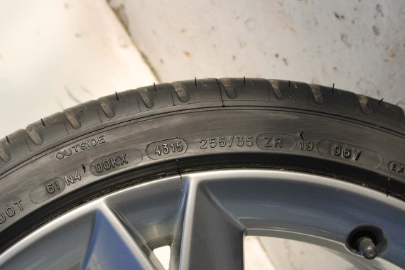 AUDI A4 A5 FELGI 19 cali OPONY KOŁA felga 8T0601025CK 8.5J*19H2 ET32 opona Michelin Pilot Sport 37 255/35/19 96Y lato 8K B8 8T