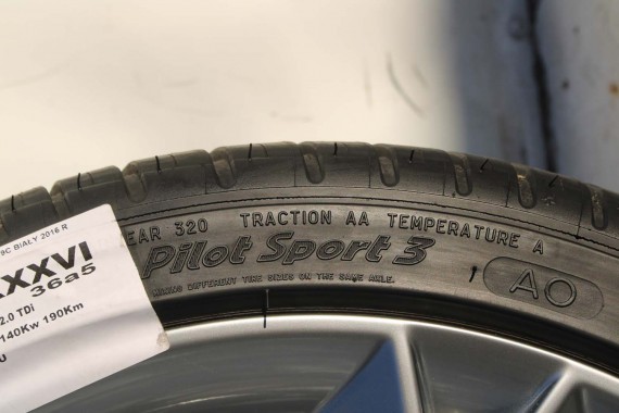 AUDI A4 A5 FELGI 19 cali OPONY KOŁA felga 8T0601025CK 8.5J*19H2 ET32 opona Michelin Pilot Sport 37 255/35/19 96Y lato 8K B8 8T