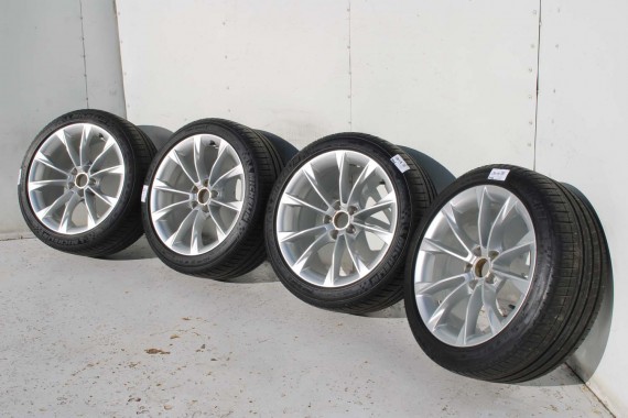 AUDI A4 A5 FELGI 18 cali OPONY KOŁA felga 8T0601025CA 8.5J*18H2 ET29 opona Michelin Pilot Sport 37 245/40/18 93Y lato 8T0601025