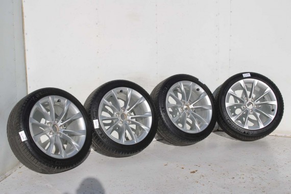 AUDI A4 A5 FELGI 18 cali OPONY KOŁA felga 8T0601025CA 8.5J*18H2 ET29 opona Michelin Pilot Sport 37 245/40/18 93Y lato 8T0601025