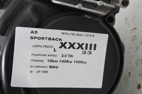 AUDI A5 LAMPY PRZÓD 8T0941005C 8T0941006C przednia lampa xenon 8K0941597E 4G0907697G 8T0941043C 8T0941044C 4G0907697F 8T0941005C