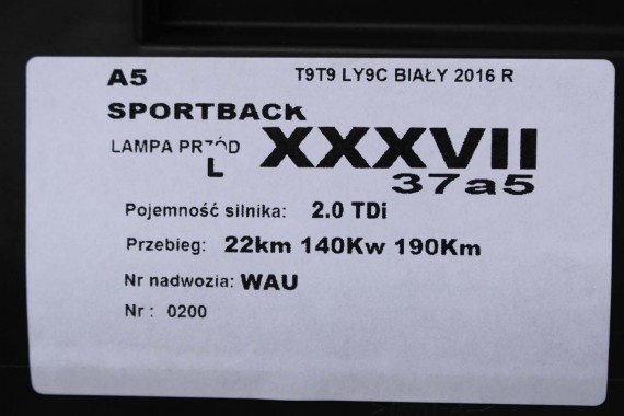 AUDI A5 LAMPY PRZÓD 8T0941005C 8T0941006C przednia lampa xenon 8K0941597E 4G0907697G 8T0941043C 8T0941044C 4G0907697F 8T0941005C