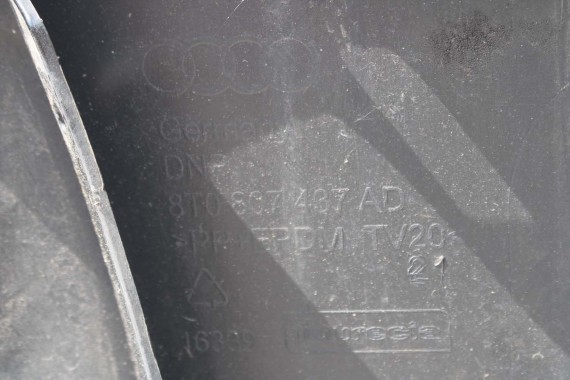 AUDI A5 LIFT PRZÓD 8T LY9T maska błotniki zderzak przedni błotnik lampy S-LINE 0E0E Czarny  8T0823029 8T0821105 8T0821106 0e Y9T