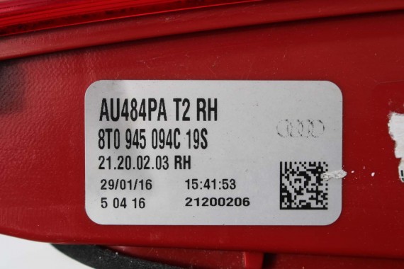 AUDI A5 SPORTBACK LAMPA TYŁ LAMPY TYLNE 8T8945095F 8T8945096F 8T0945093C 8T0945094C 8T8945095F 8T8945096F 8T0945093C 8T0945094C