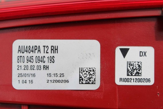 AUDI A5 SPORTBACK LAMPA TYŁ LAMPY TYLNE 8T8945095F 8T8945096F 8T0945093C 8T0945094C 8T8945095F 8T8945096F 8T0945093C 8T0945094C