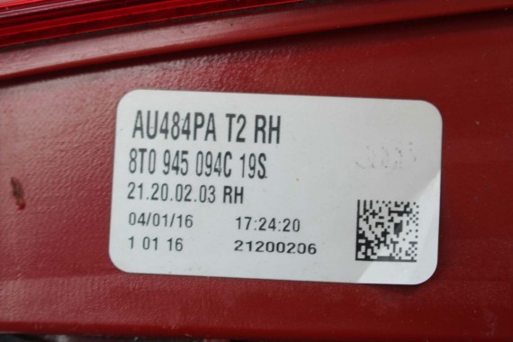 AUDI A5 SPORTBACK LAMPA TYŁ LAMPY TYLNE 8T8945095F 8T8945096F 8T0945093C 8T0945094C 8T8945095F 8T8945096F 8T0945093C 8T0945094C