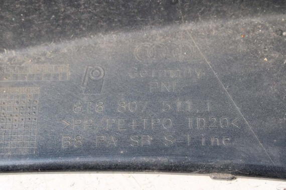 AUDI A5 SPORTBACK TYŁ ZDERZAK tylny + KLAPA BAGAŻNIKA 8T W1W1 LX5R S-LINE 8K0971104AF 8T8807067B 8T8807067C 8T8807511G 8T8827025