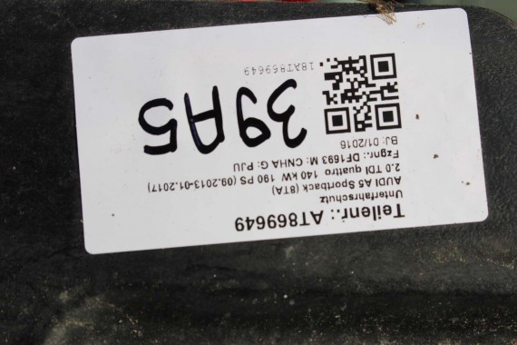 AUDI A4 A5 OSŁONA POD SILNIK SKRZYNI 8K1863821 8K1863821B SILNIKA 8K 8T 8K1863822S  8K1863822P FL LIFT 8K1 863 821 B 8K1 863 822