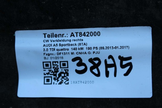 AUDI A4 A5 OSŁONA WYKŁADZINA PODWOZIA PODŁOGI 8K 8K0825207D 8T8825207B 8F0825207B 8K0825208H 8T8825208B 8F0825208D FL LIFT B9 8T