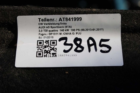 AUDI A4 A5 OSŁONA WYKŁADZINA PODWOZIA PODŁOGI 8K 8K0825207D 8T8825207B 8F0825207B 8K0825208H 8T8825208B 8F0825208D FL LIFT B9 8T