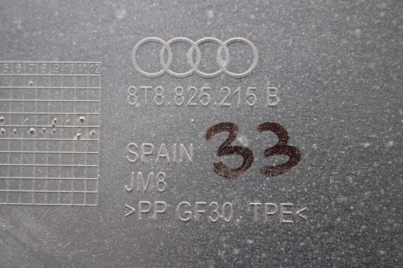 AUDI A5 OSŁONA WYKŁADZINA PODWOZIA 8T8825215B 8T8825216B PODŁOGI 8T8825216C LIFT 8T 8T8825216B 8T8825216C 8T8825215B 8T8825215B