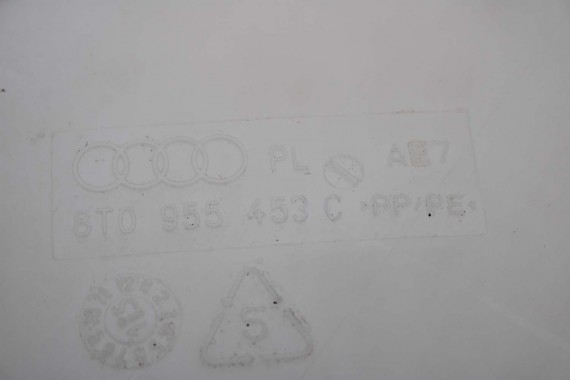 AUDI A4 A5 ZBIORNIK SPRYSKIWACZY 8T0955453C 8T0955453B 8T0955453A 8T1955463B 8T1955463C 8T0955453C 8K 8T 3B7955681 8T0955453