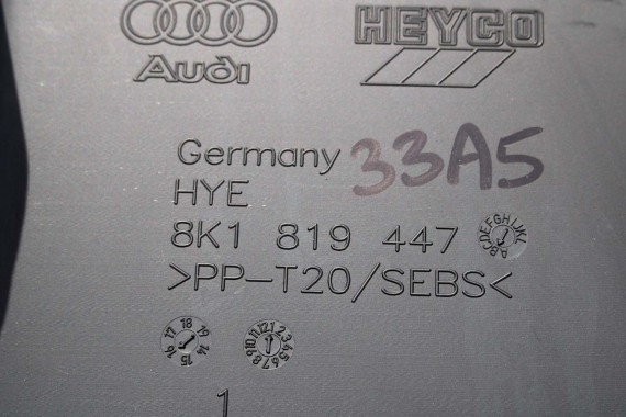AUDI A4 A5 PODSZYBIE PLASTIKOWE WYCIERACZEK RAMION 8K B8 8K1819403 8K1819447 8K1 819 403 8K1819403 8K1819447 8K1819403 8K1819447